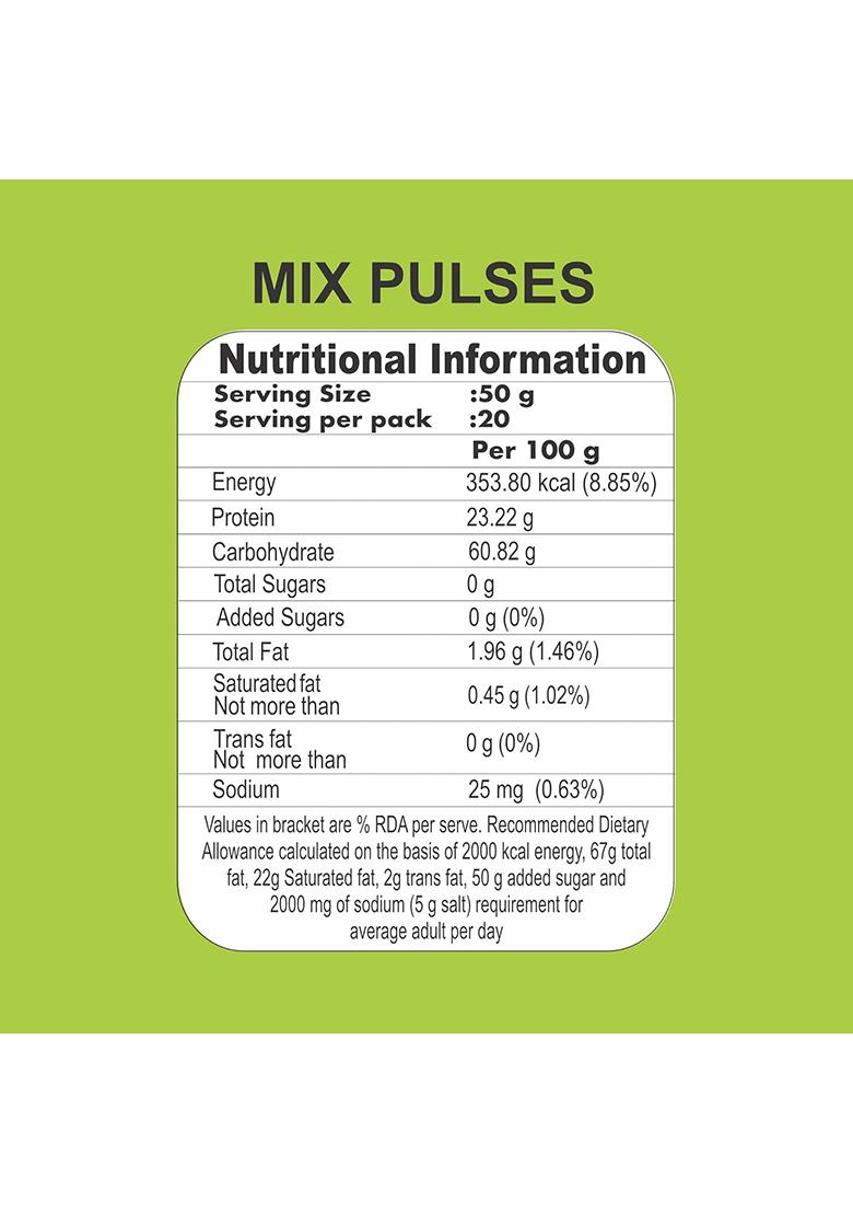 Patanjali Unpolished Mix Dal 1Kg, Nutrient Rich & Tasty, Source Of Protein, Retaining Natural Goodness