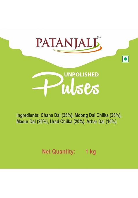 Patanjali Unpolished Mix Dal 1Kg, Nutrient Rich & Tasty, Source Of Protein, Retaining Natural Goodness