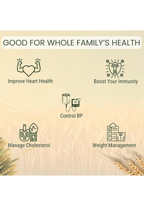 Swabhoj Atta With Multigrain – 7 Grain Blend (2.5Kg) | Stone-Ground & Cold-Pressed | 100% Organic | High Protein & Fibre | Low Gi | No Preservatives | Nutritious Flour For Daily Use