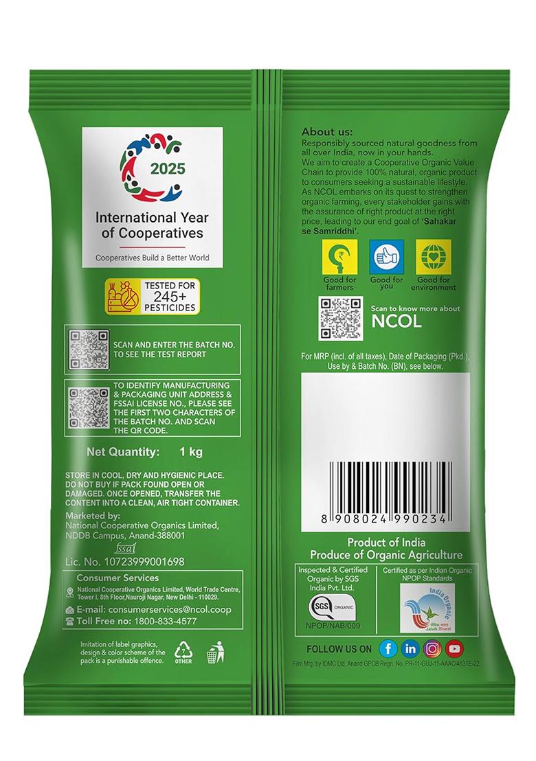 Bharat Organics Unpolished Chana Dal