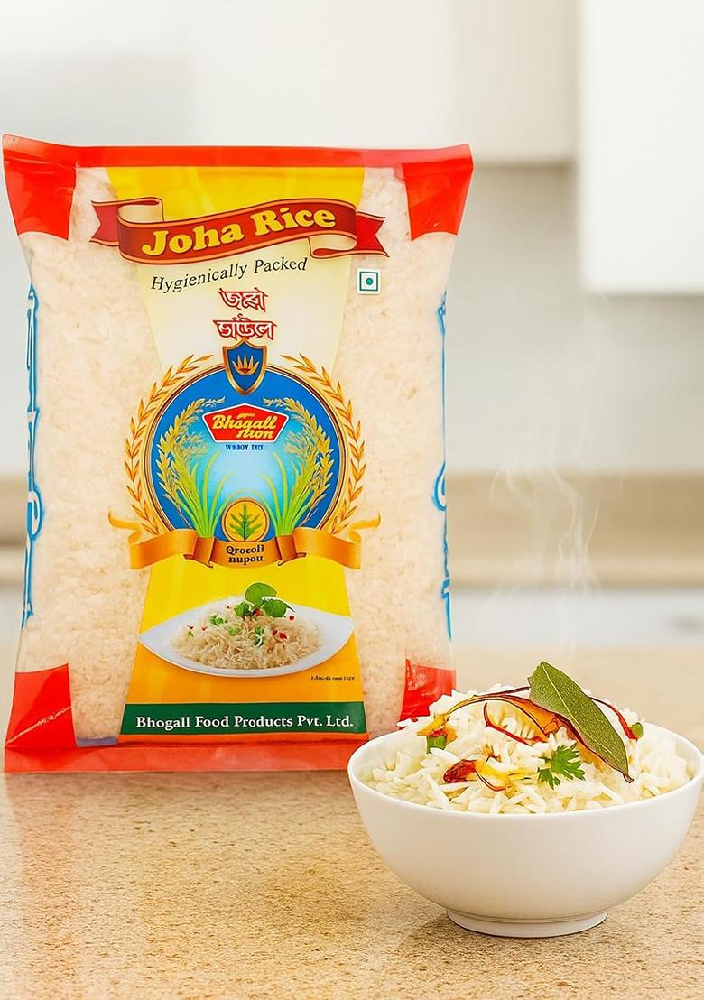 Bhogali Jalpan Joha Rice | Aromatic Assam Rice | Hygienically Packed | Soft & Fragrant Grain For Traditional Recipes | 1Kg (Pack Of 2, 2000, Gram)