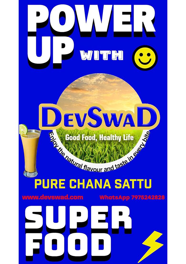 Devswad Pure Bihari Chana Sattu|Traditional Way Of Preparation|Freshly Roasted Bengal Gram|Super Food|High In Protein (930 G|No Preservatives