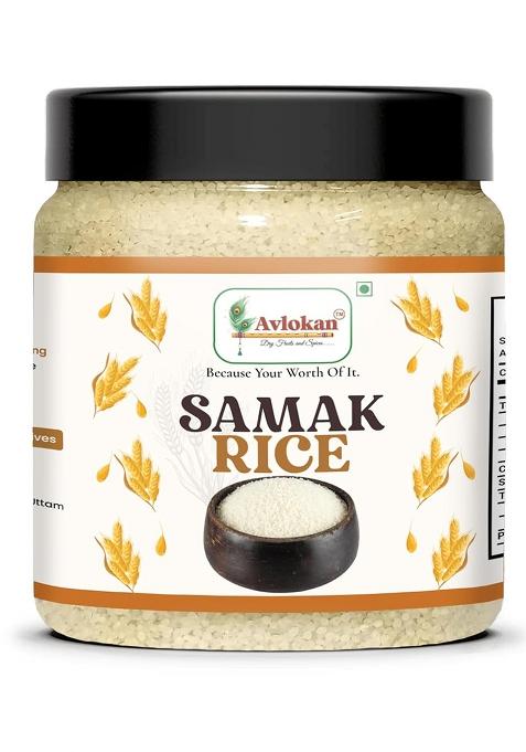 Avlokan Samak Rice (Barnyard Millet) 1Kg | Samo Rice| Samak Chawal |, Whole Grain, Vrat Ke Chawal | Healthy Fasting Food (Pack Of 2 X 500Gm Each)