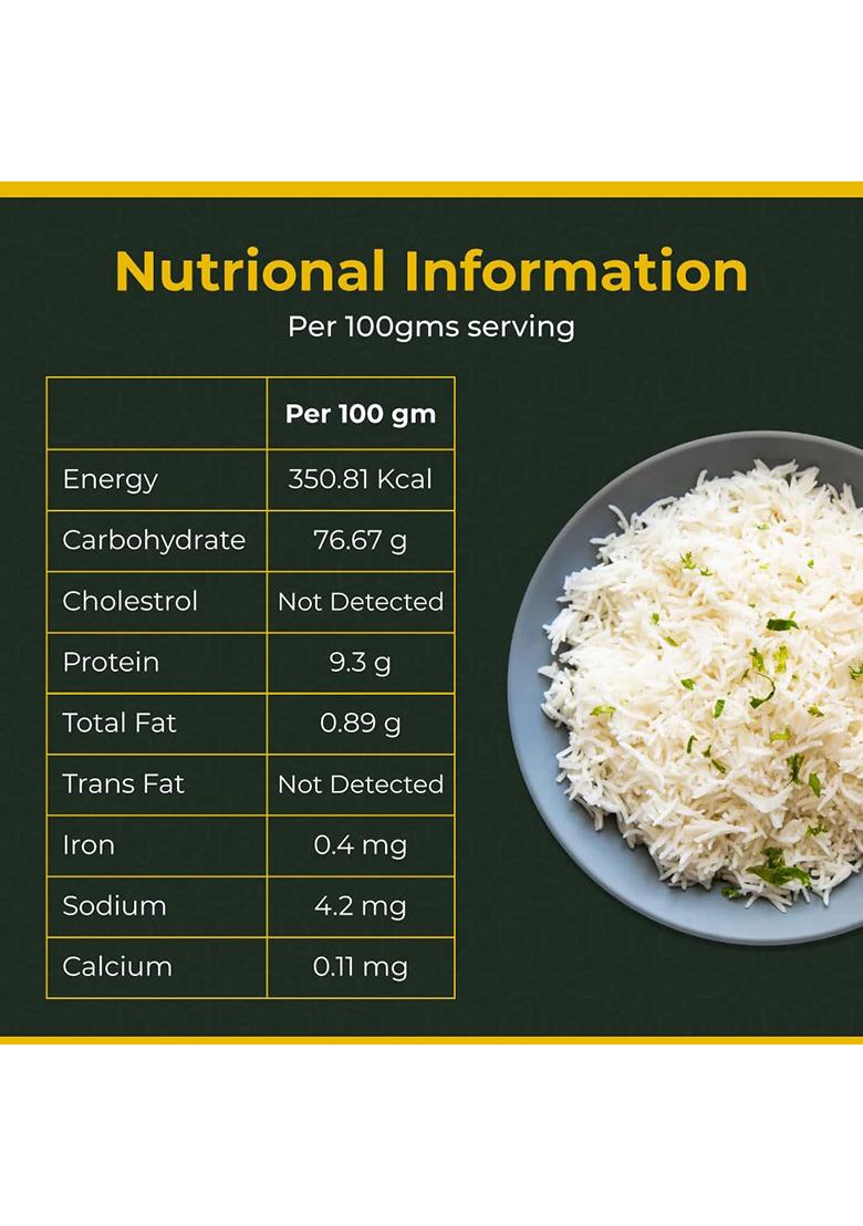 Dunar Elonga | Extra Long Grain, Aged Basmati Rice | 5Kg
