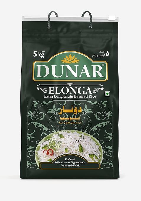 Dunar Elonga | Extra Long Grain, Aged Basmati Rice | 5Kg