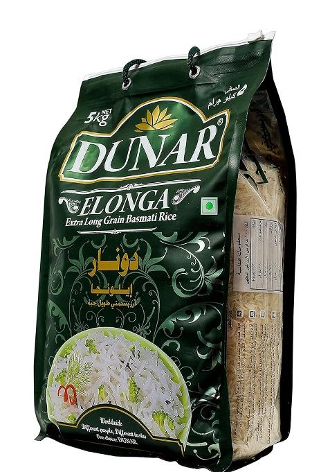 Dunar Elonga | Extra Long Grain, Aged Basmati Rice | 5Kg