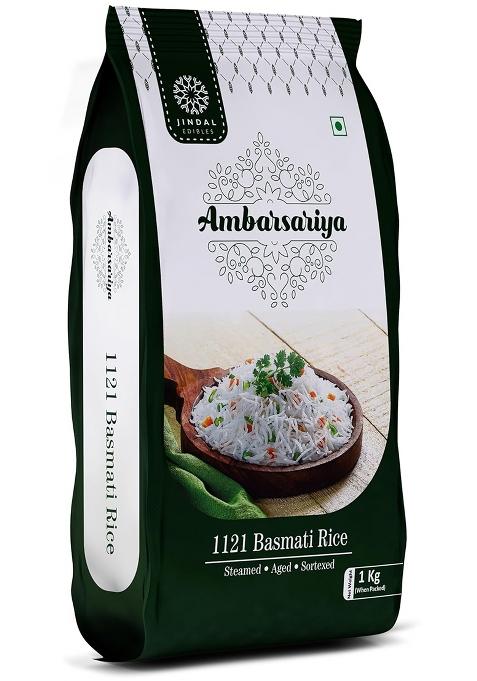 Ambarsariya (1121) Basmati Rice 1Kg | Guaranteed Long-Grain Rice | Fluffy, Aromatic & Tasty Basmati