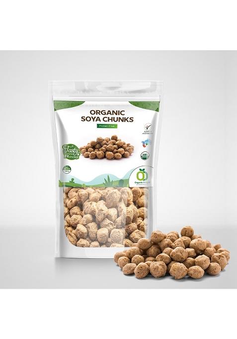 Organic Soya Chunks Big 900Gm By Organic Delight Usda Certified Healthy & Tasty Soya Bean Chunks With Natural High Protein Source Of Dietary High Fiber Fresh Wadi 900 Gm