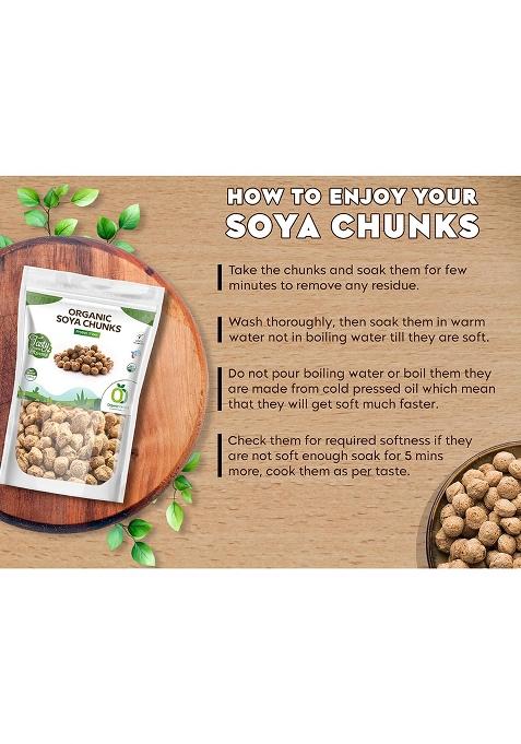 Organic Soya Chunks Big 900Gm By Organic Delight Usda Certified Healthy & Tasty Soya Bean Chunks With Natural High Protein Source Of Dietary High Fiber Fresh Wadi 900 Gm