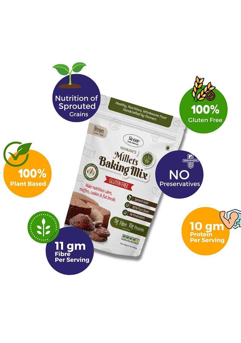 Nihkan Gluten Free Baking Mix Flour With Millets