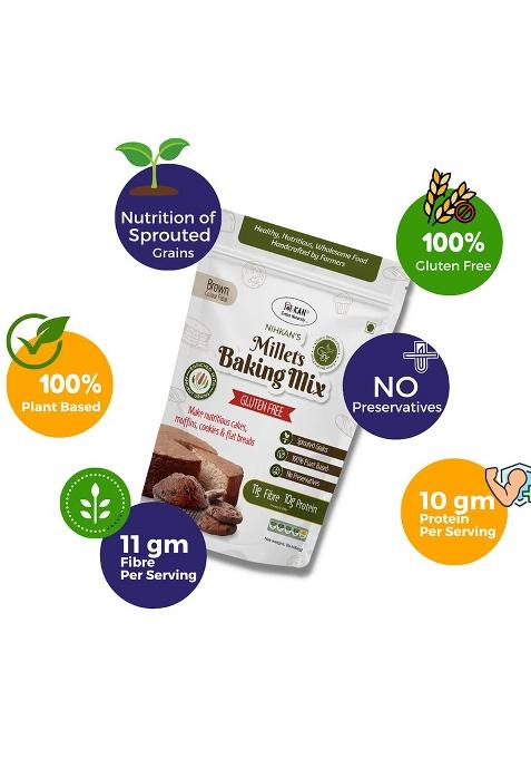 Nihkan Gluten Free Baking Mix Flour With Millets
