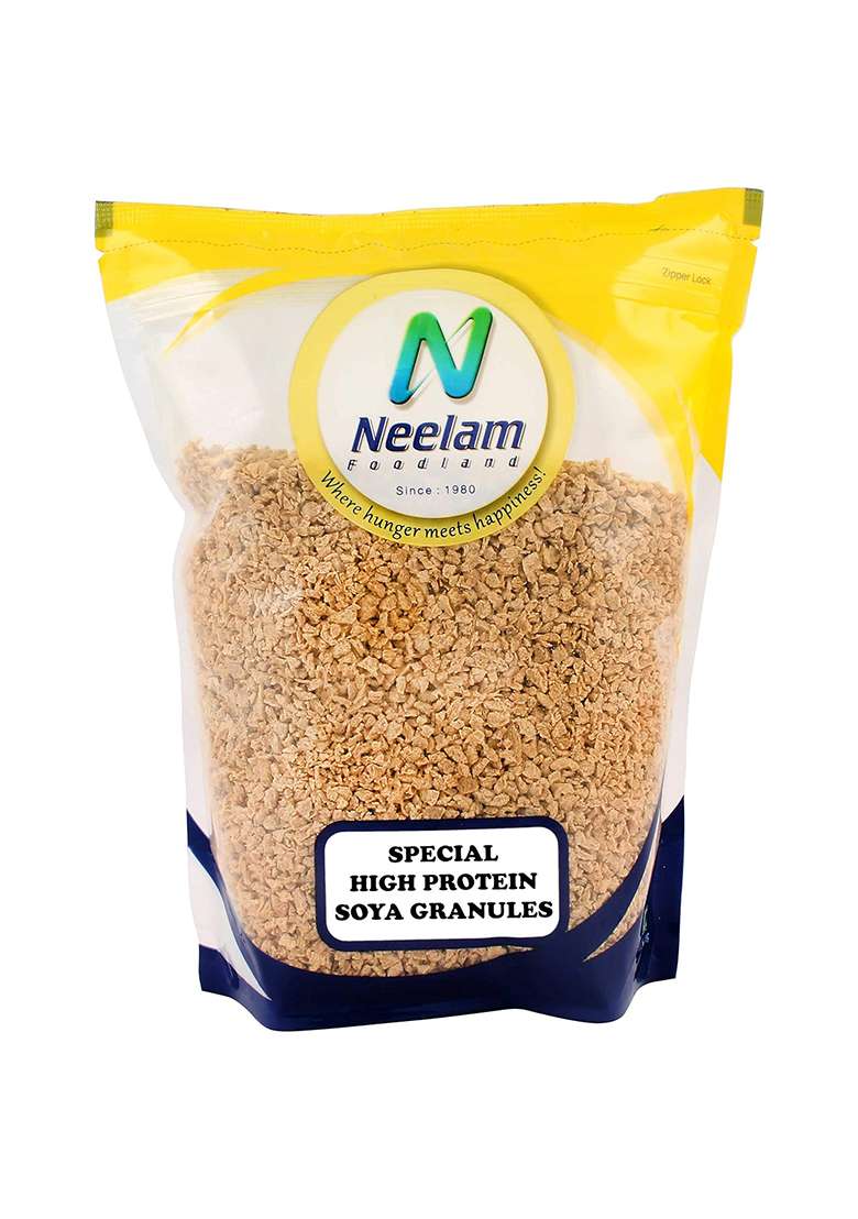 Neelam Foodland Soya Mince Bits (Soya Keema),400G - Indya