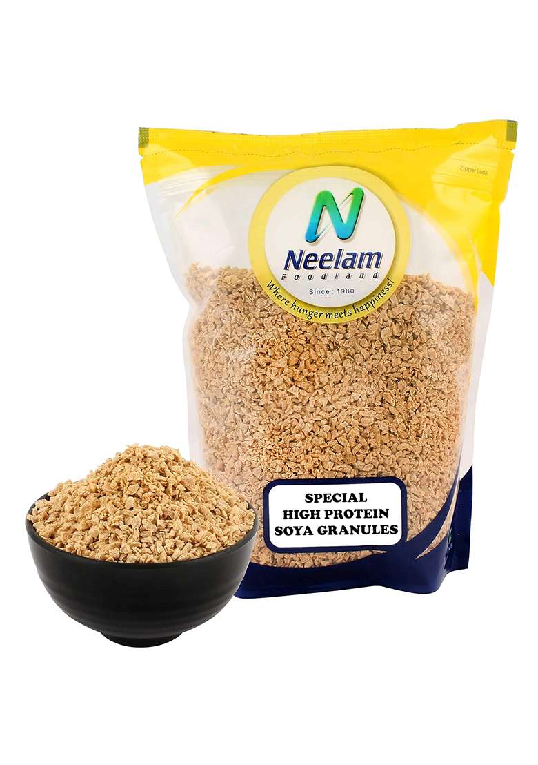 Neelam Foodland Soya Mince Bits (Soya Keema),400G - Indya