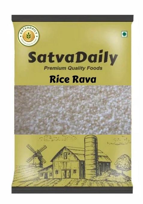 Satvadaily Rice Rava 400G | Akki Rave | Akki Tari | Raw Rice Upma Rava | Vari Nooka | Biyyam Upma Ravva | Chaval Sooji