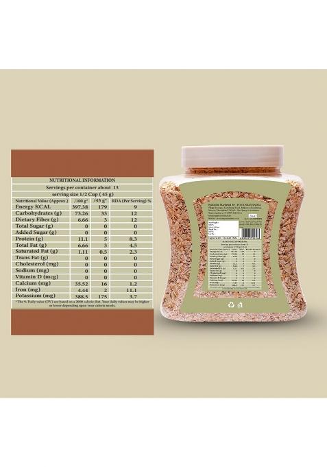 Organic Nation Instant Oats 600G | Whole Grain | High Protein & Fibre | Gluten-Free | Healthy Breakfast | Ideal For Overnight Oats, Smoothies & Baking | Vegan & Natural