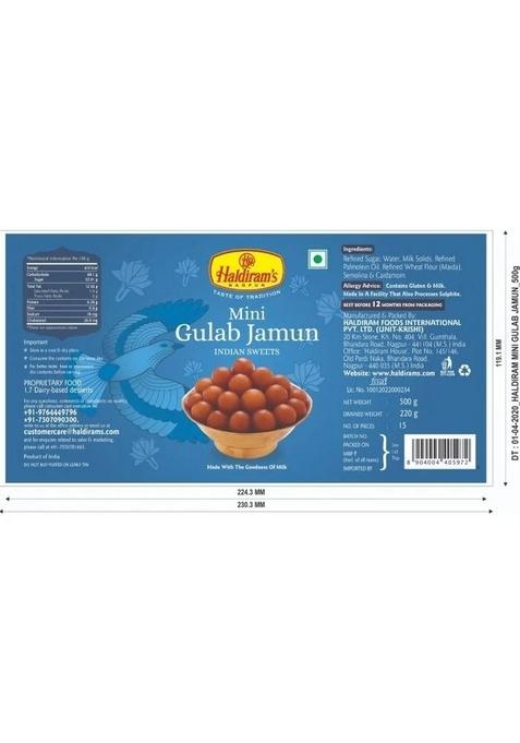 Haldirams Mini Gulab Jamun (500 G)
