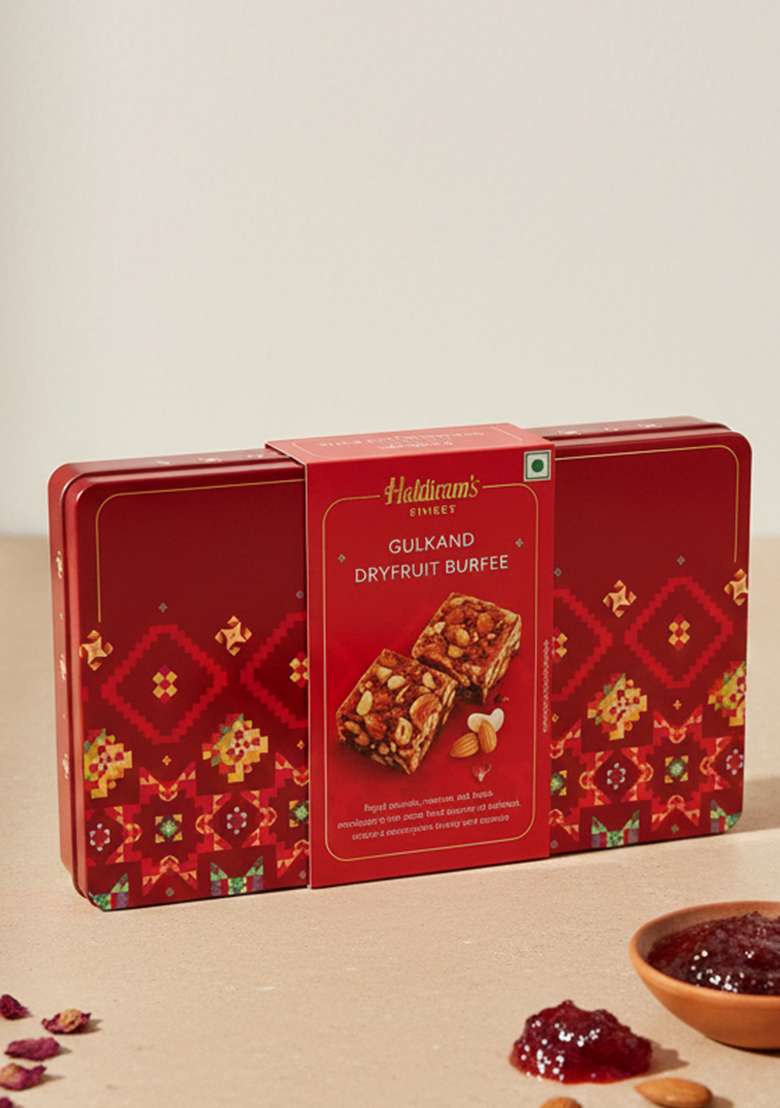Haldirams Gulkand Dryfruit Burfee (250 G) - Indya