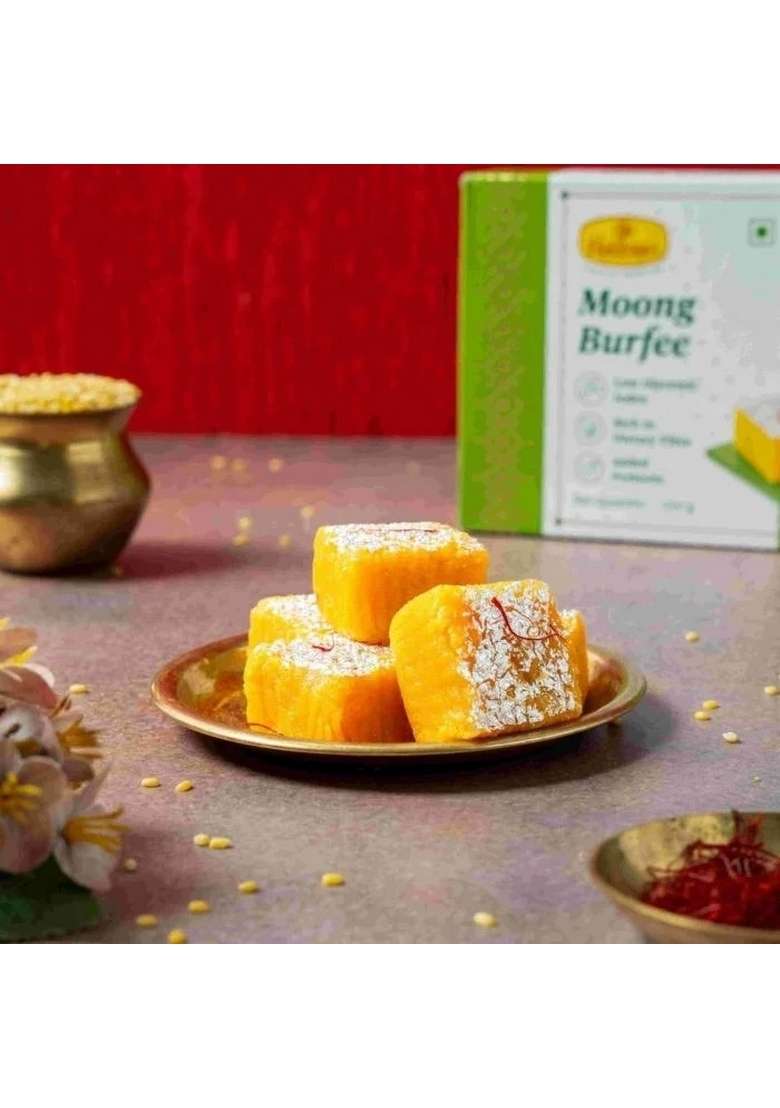 Haldirams Moong Burfee -No Added Sugar (250 G) - Indya