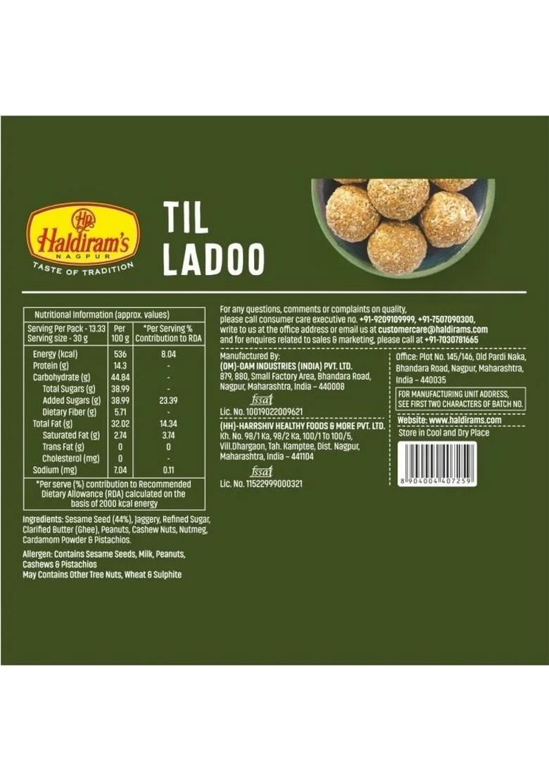 Haldirams Til Laddu (400 G)