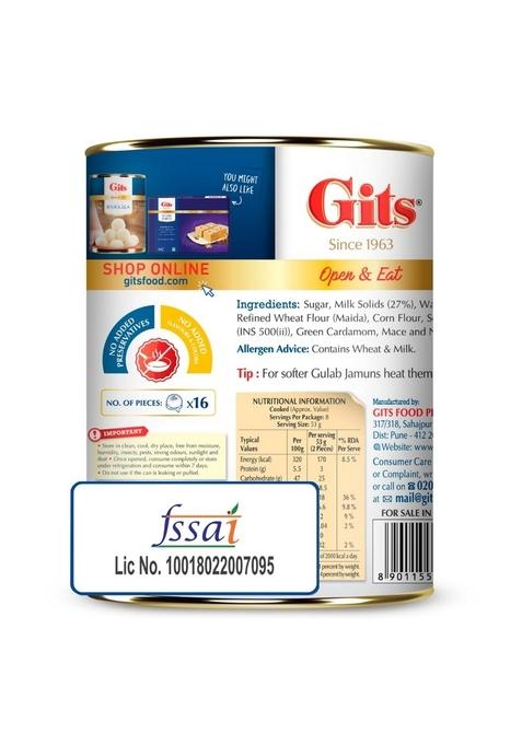 Gits Open & Eat Gulab Jamun – Ready-to-Eat Indian Sweet | 1Kg