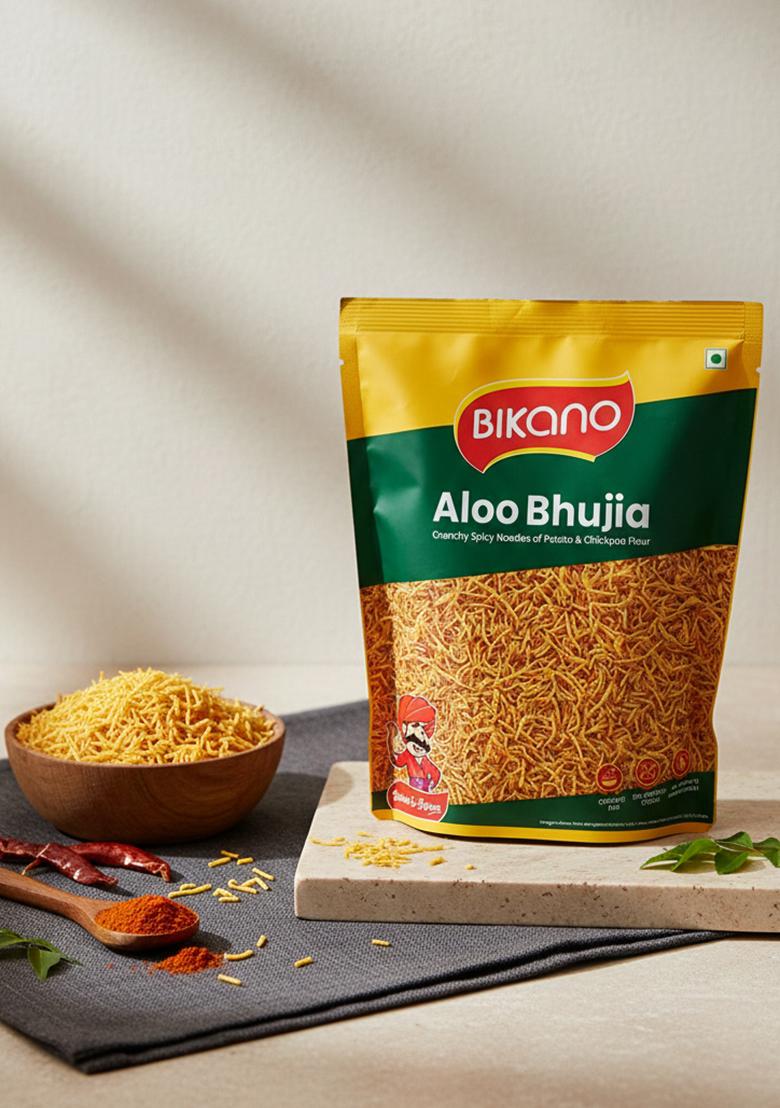 Bikano Aloo Bhujia – Crunchy & Spicy Tea-Time Namkeen | 1kg