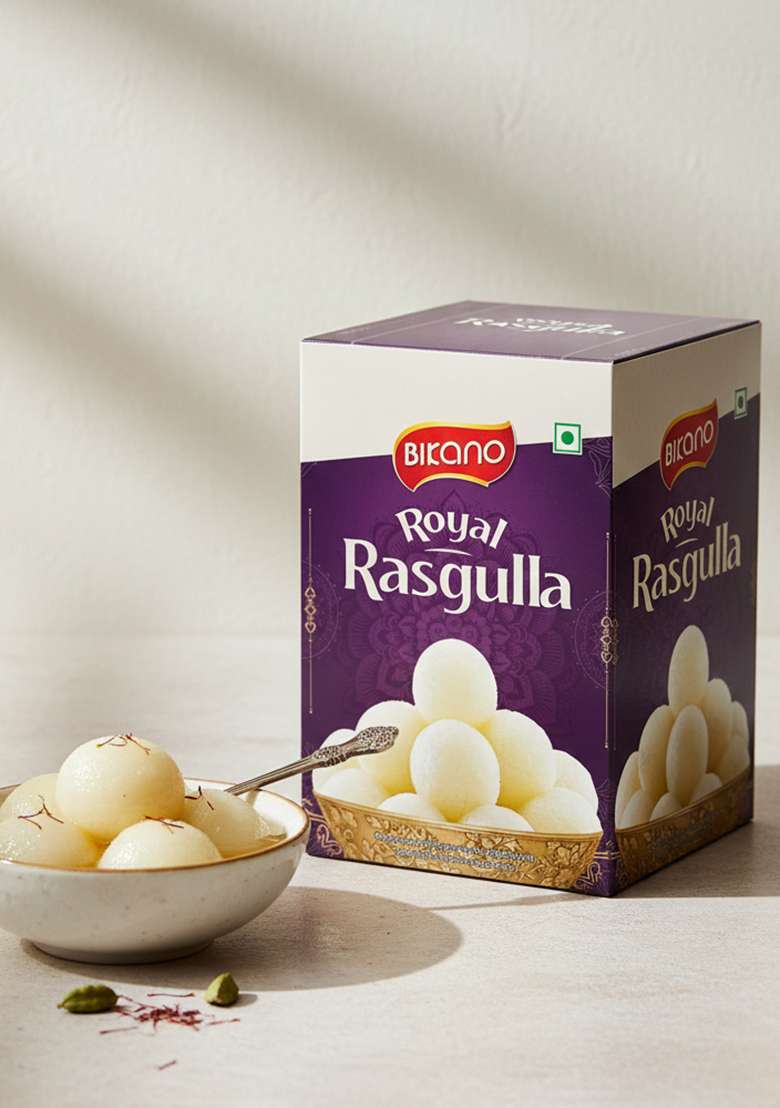 Bikano Royal Rasgulla – Authentic Indian Sweet Delicacy | 1 kg Pack - Indya