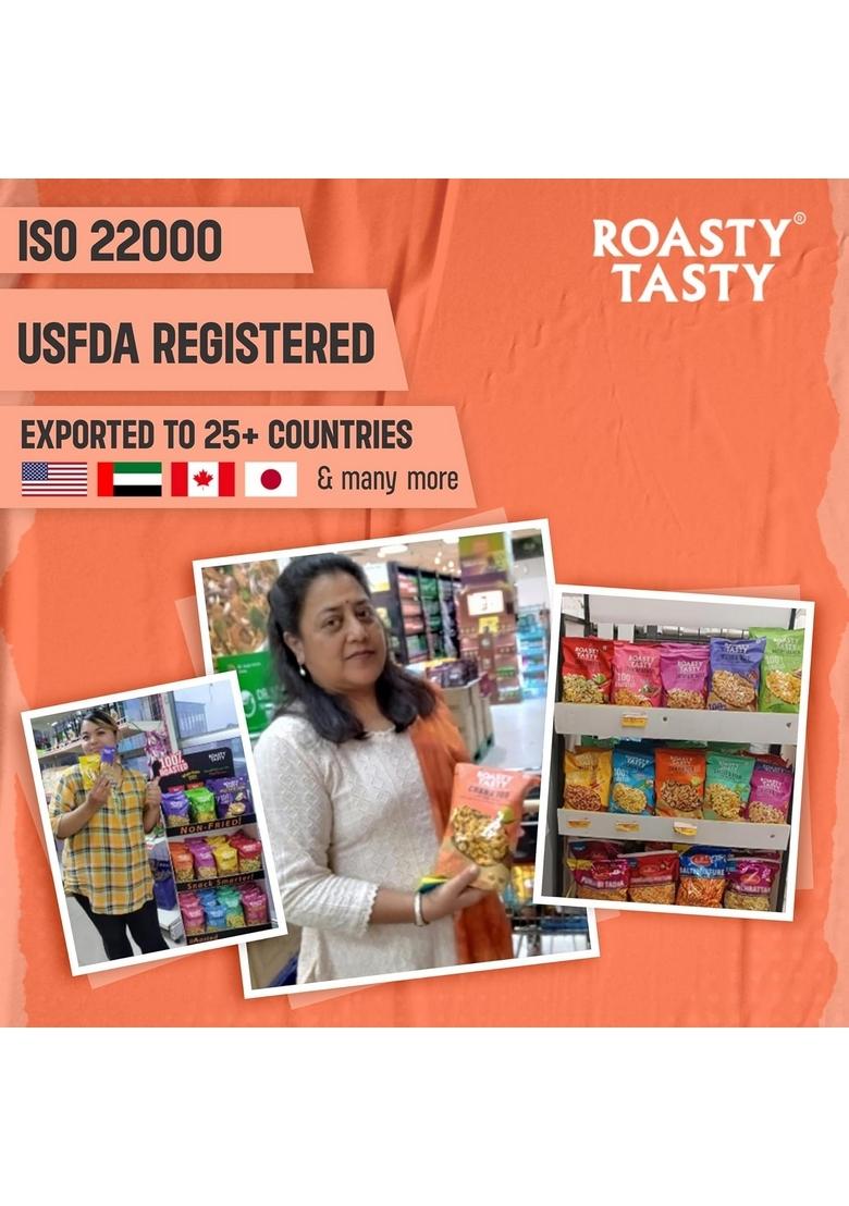 Roasty Tasty Roasted Chana Jor Lime & Chilli – High-Protein Diet Namkeen | 200g