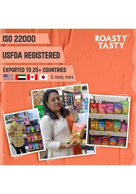 Roasty Tasty Roasted Chana Jor Lime & Chilli – High-Protein Diet Namkeen | 200g