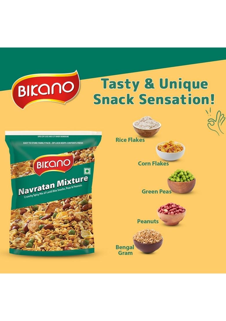 Bikano Navratan Mixture – Spicy & Crunchy Namkeen | 400g + 25% Extra