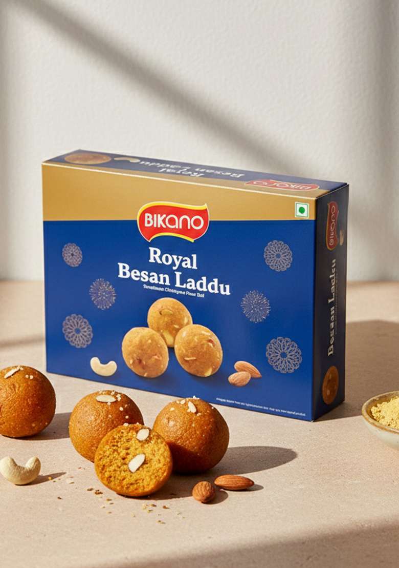 Bikano Besan Laddu Spl, 400 gram box - Indya
