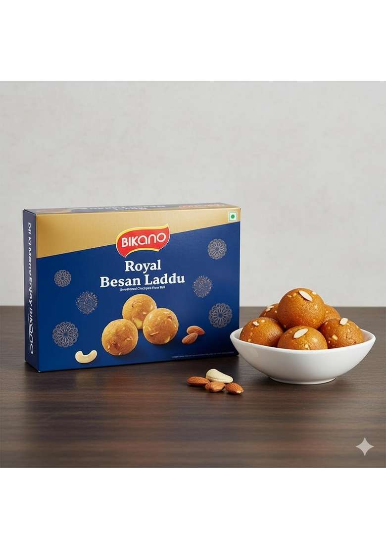 Bikano Besan Laddu Spl, 400 gram box - Indya