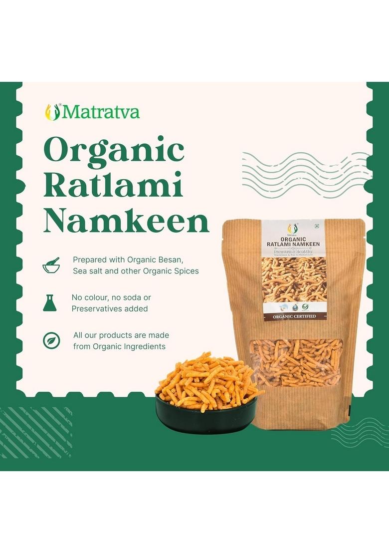Matratva Ratlami Sev Namkeen – Authentic Spicy Sev | 1Kg