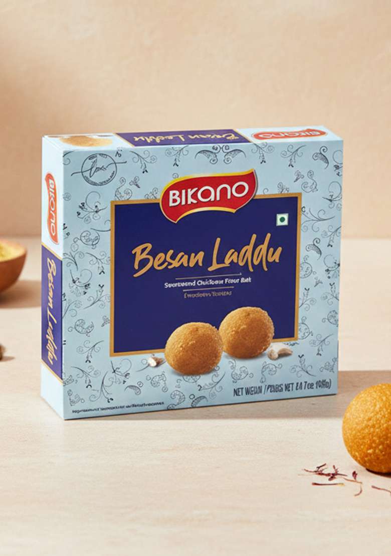 Bikano Besan Laddu Spl, 400 gram box (Pack of 2) - Indya