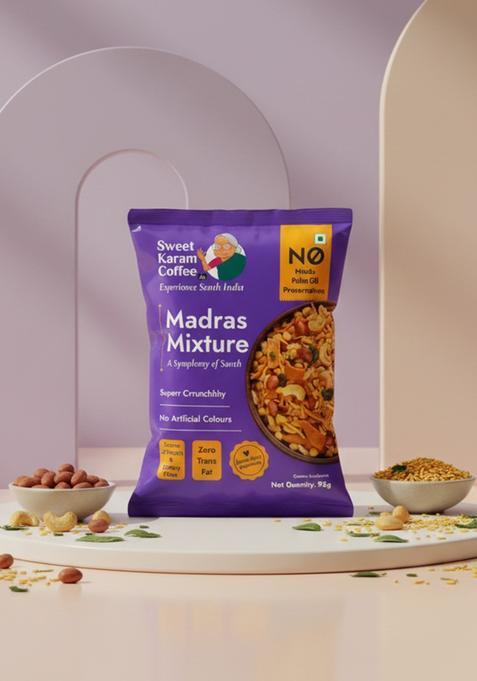 Sweet Karam Coffee Special Madras Mixture – Authentic South Indian Snack | 95grams