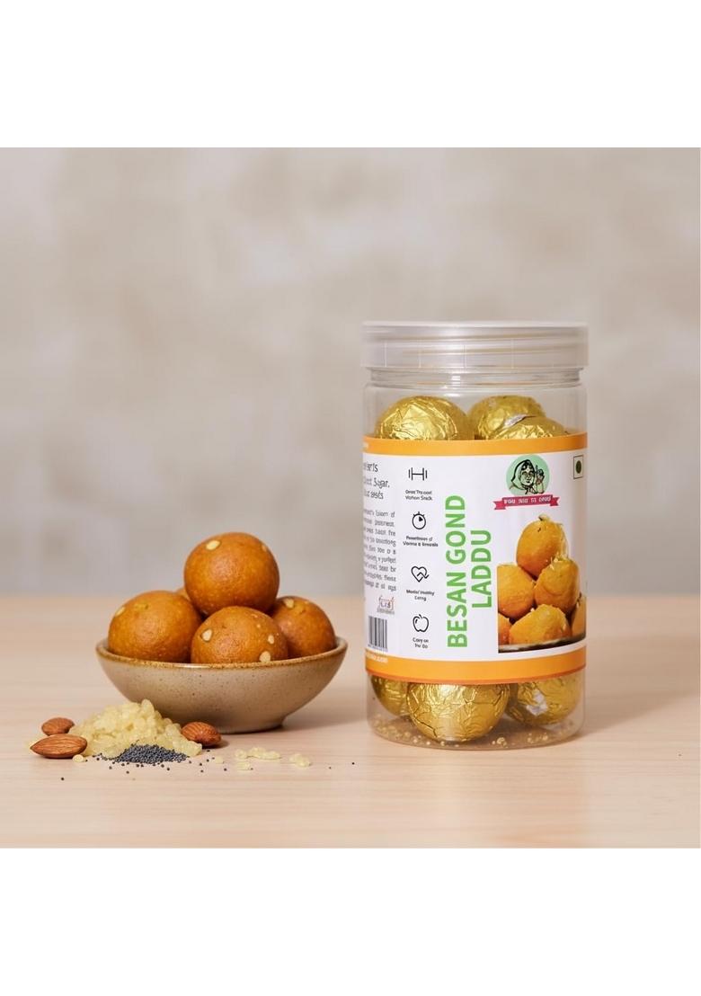 Dadi Maa Ke Laddu Besan Gond Laddu – Traditional Desi Ghee Sweet