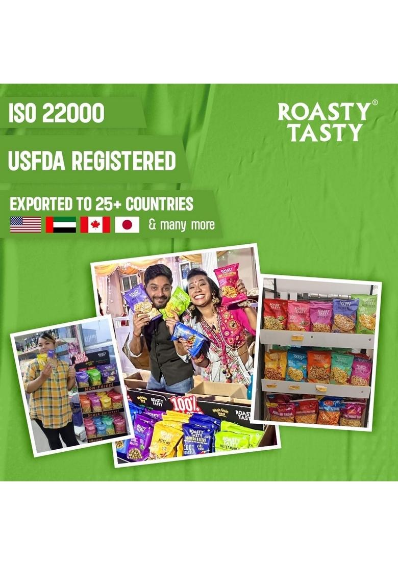 Roasty Tasty Millet Munch Chatpata – Gluten-Free Millet Snack | 200g