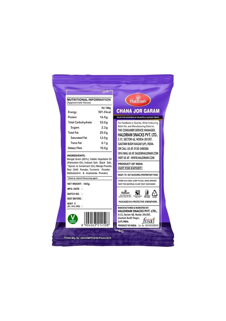 Haldiram’s Chana Jor Garam – Spicy Crispy Chickpea Namkeen | 150 g
