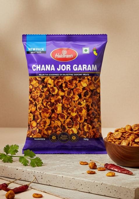 Haldiram’s Chana Jor Garam – Spicy Crispy Chickpea Namkeen | 150 g