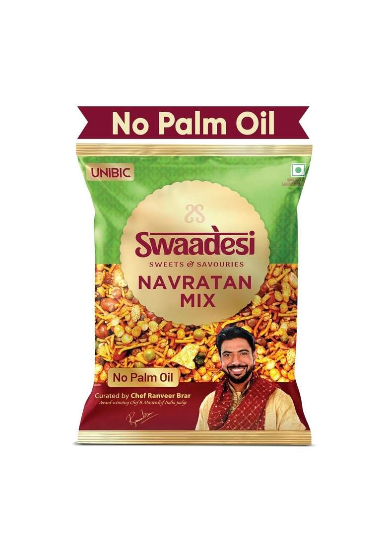 Unibic Swaadesi No Palm Oil Navratan Mixture 165/200gm - Indya