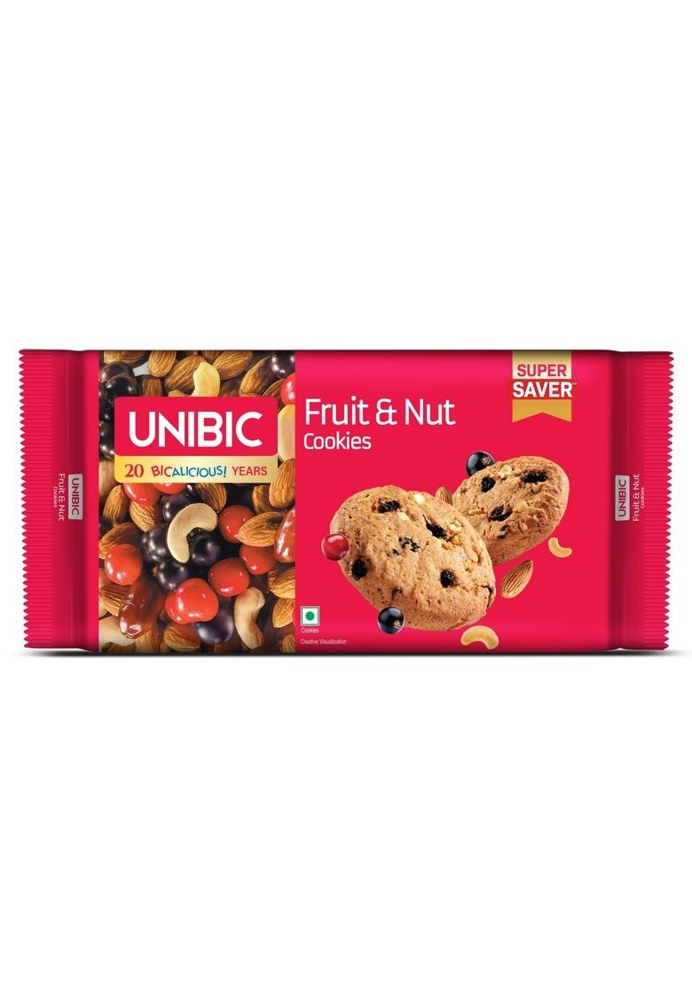 Unibic Fruit & Nut Cookies – Crunchy Fruit Biscuits | 450/500 g