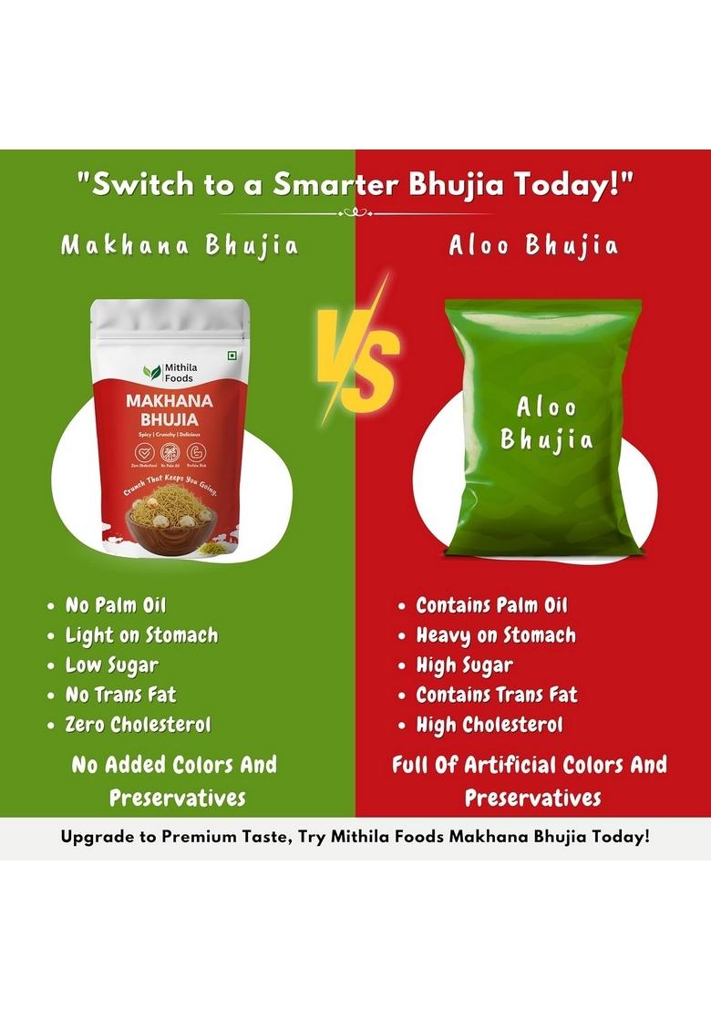 Mithila Foods Makhana Bhujia – Crunchy Foxnut Bhujia | 500g