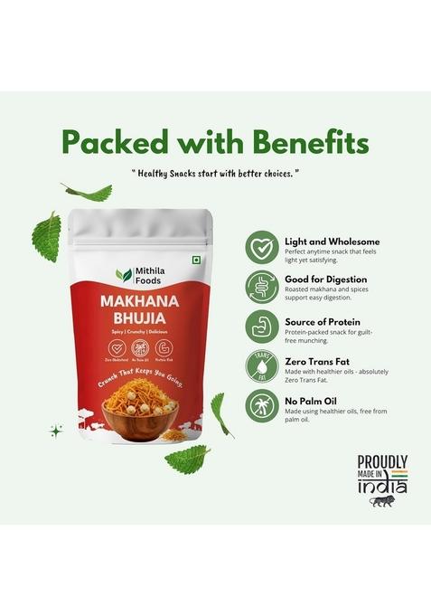 Mithila Foods Makhana Bhujia – Crunchy Foxnut Bhujia | 500g