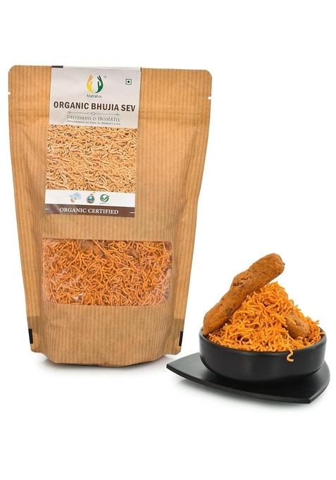 Matratva Organic Bhujia Sev Namkeen – Bikaneri Sev Snack | 500 gm