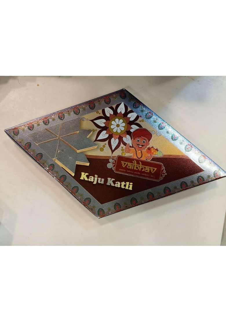 Vaibhav Kaju Katli Sweet – Premium Cashew Barfi Gift Box | 500g - Indya