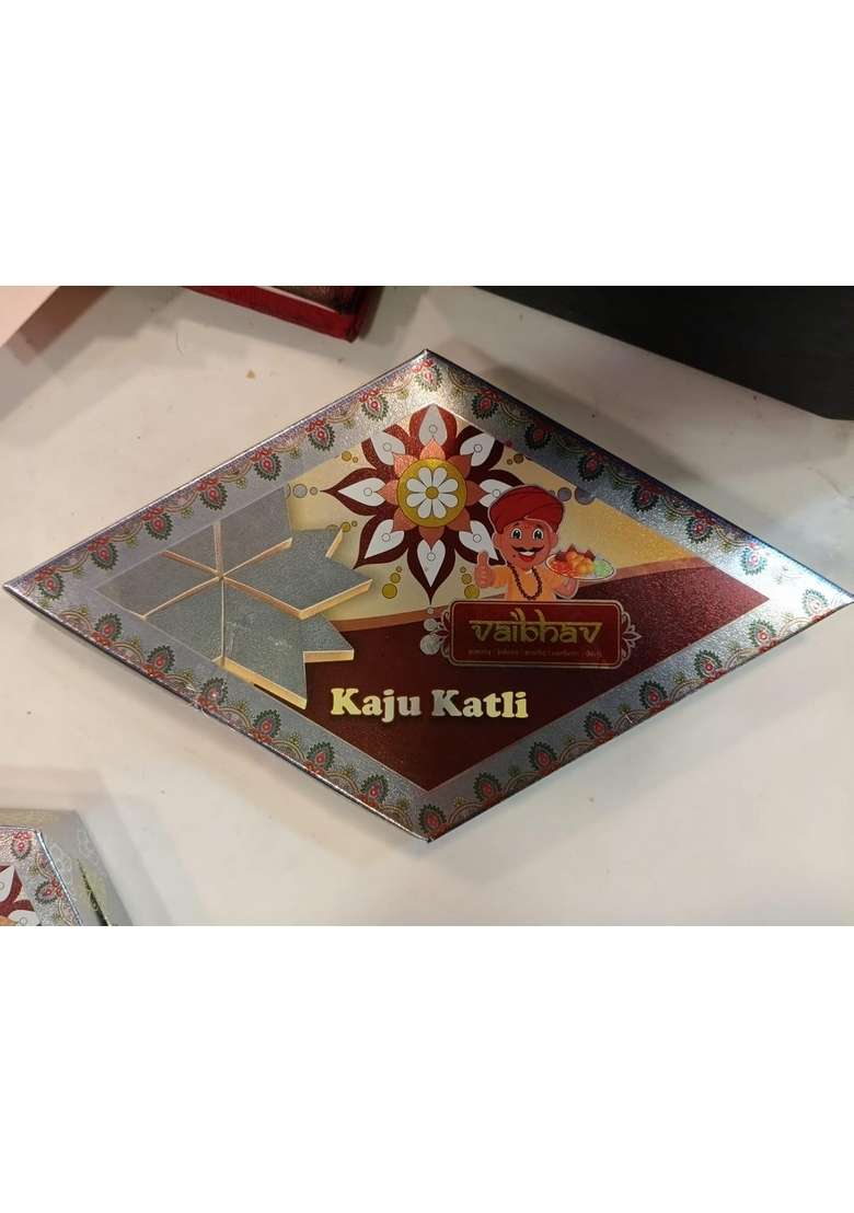 Vaibhav Kaju Katli Sweet – Premium Cashew Barfi Gift Box | 500g - Indya