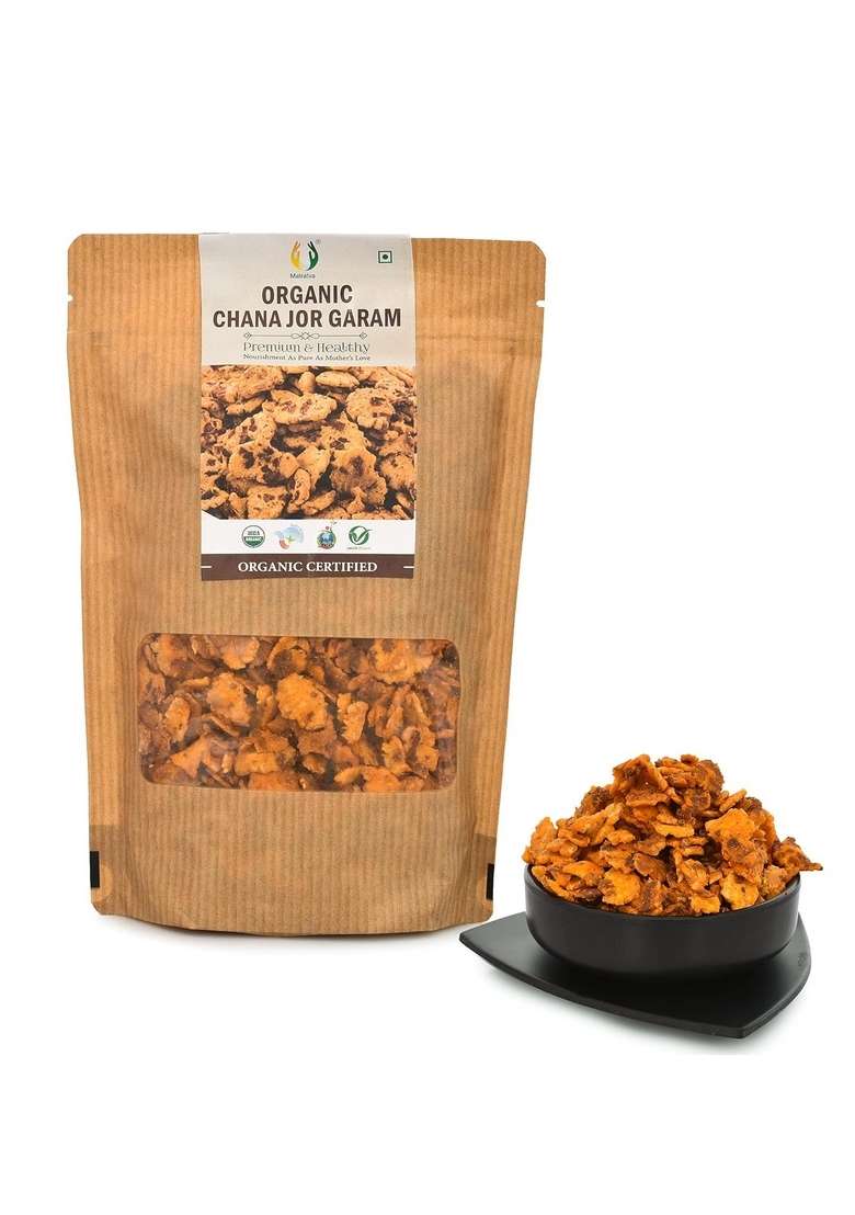 Matratva Organic Chana Jor Garam – Protein-Rich Crispy Namkeen | 1Kg - Indya