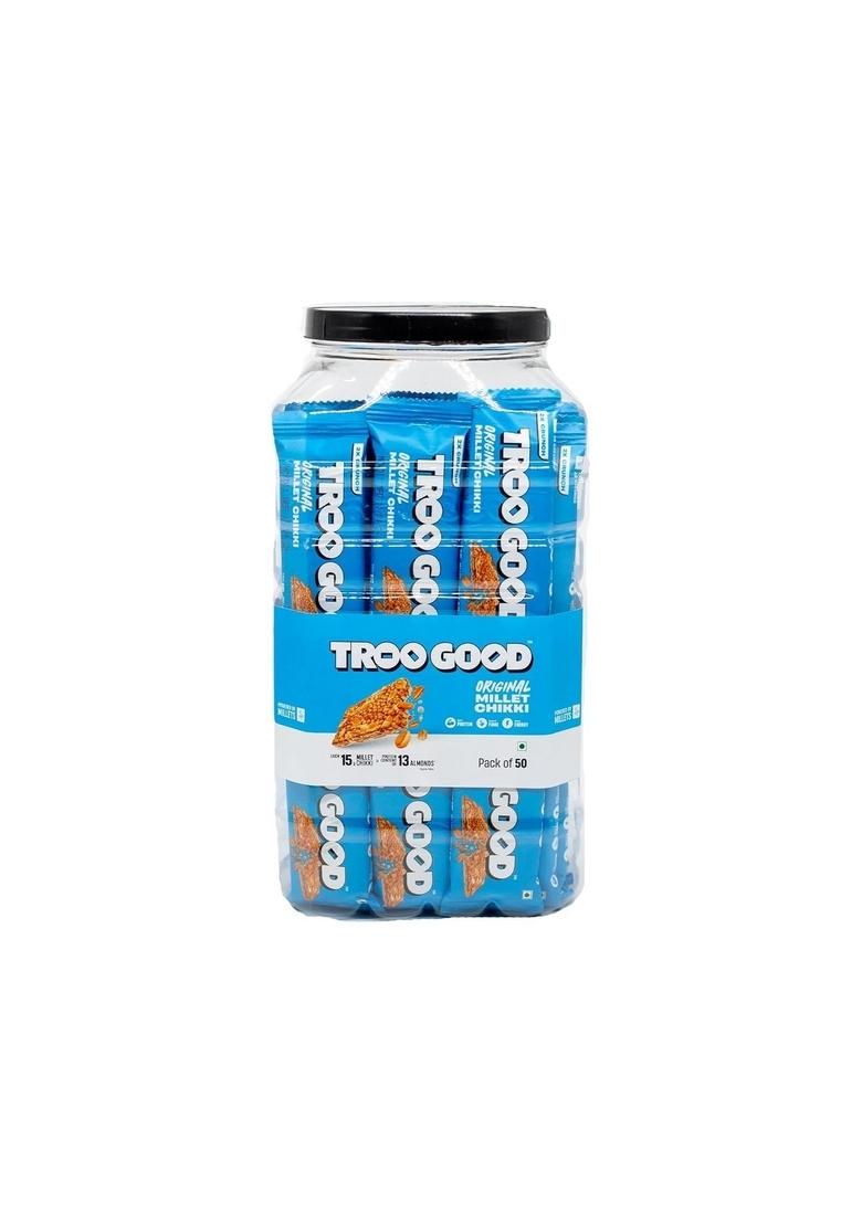 Troogood Millet Chikki – High-Fibre Jaggery Millet Bars | 750g (50 Pcs)