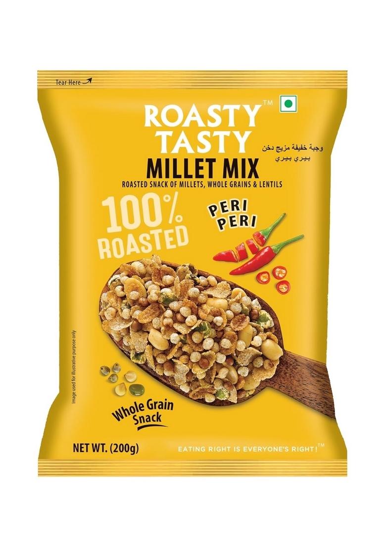 Roasty Tasty Millet Mix Peri Peri – Roasted Healthy Millet Snack | 200G