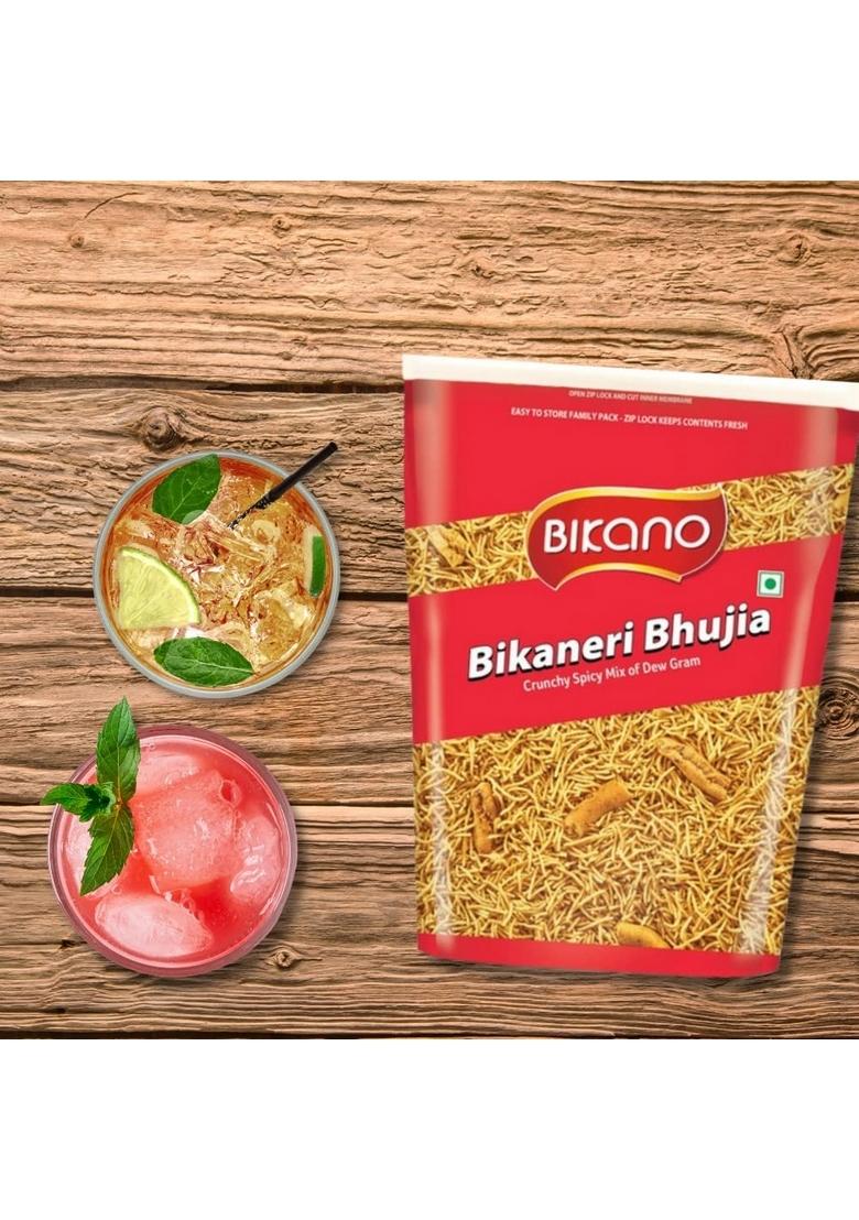 Bikano Bikaneri Bhujia 1 kg & Besan Laddu Spl, 400 gram box