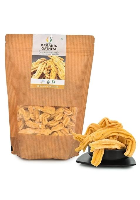 Matratva Premium Soft Organic Gathiya Namkeen – Organic Besan Snack | 250g